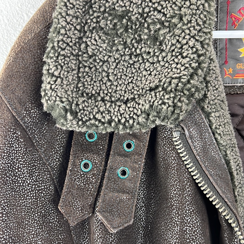 Wilsons Leather Brown Bomber Jacket - Picture 6 of 16